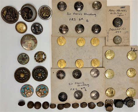 British Military And Victorian Antique Pictorial Buttons