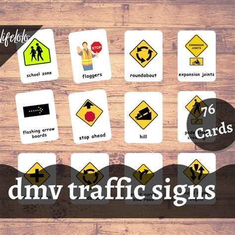 Usa Traffic Signs Road Signs Test Flash Cards Dmv Permit