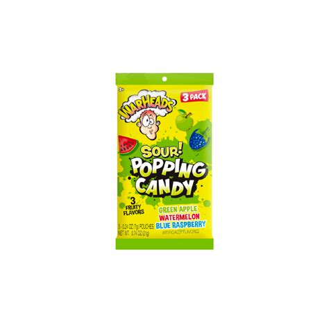 Warheads Sour Popping Candy 3 Pack