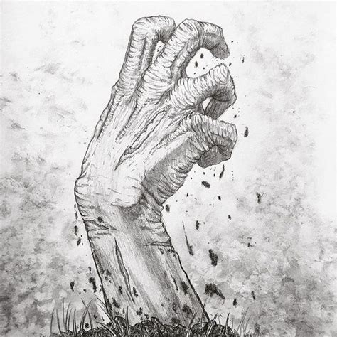Realistic Zombie Drawings 40 Creepy Zombie Drawings Illustrations