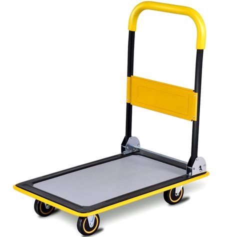 330lbs Platform Cart Dolly Folding Foldable Moving Warehouse Push Hand