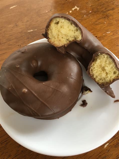 Copycat Baked Entenmanns Chocolate Dipped Cake Donuts Recipe