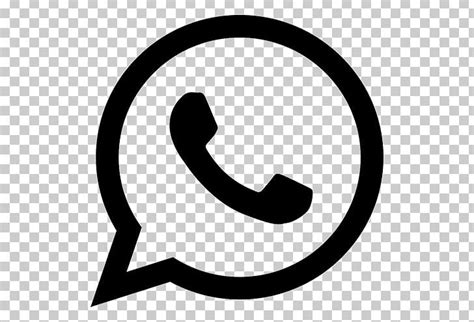 Whatsapp Logo Computer Icons Png Clipart Area Black And White