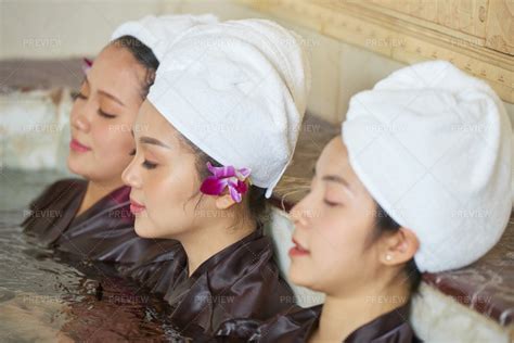 Asian Women In Hot Tub Stock Photos Motion Array