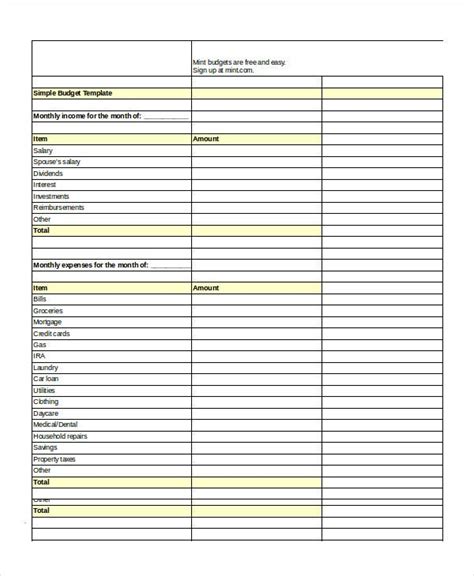 Excel Budget Template 10 Free Excel Documents Download Free