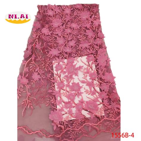 Buy Latest African Laces 2018 Wine African Guipure Lace Fabric With Sequence