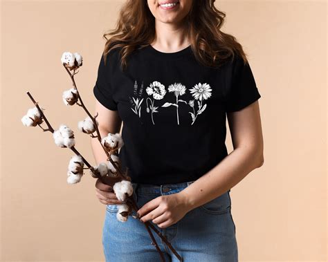 Wildflowers Shirt Botanical Shirt Floral Shirt Wildflower Etsy Canada