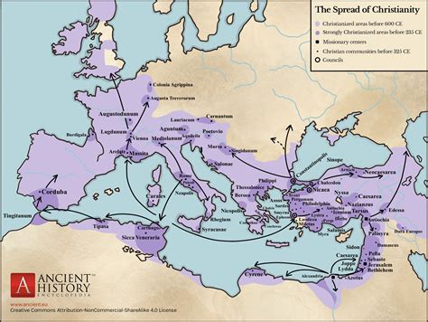Expansión Del Cristianismo En Europa 325 600 Mapas Milhaud