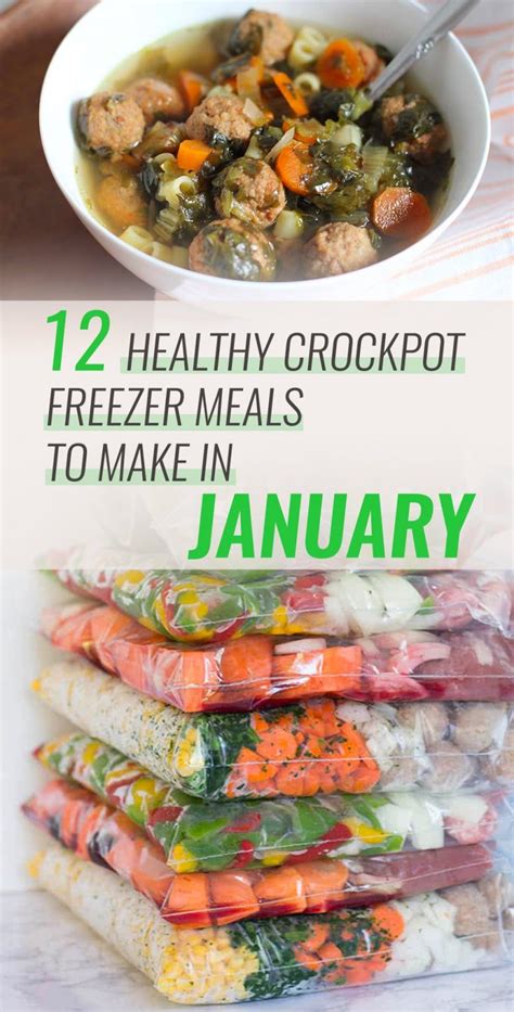 12 healthy crockpot freezer meals to make in january