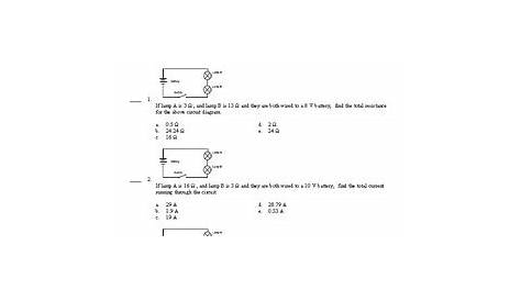 Series Circuit Practice by Physics Worksheet Store | TpT