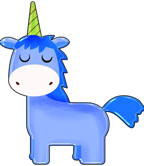 Unicorn Cartoon Blue Boy Free Image On Pixabay