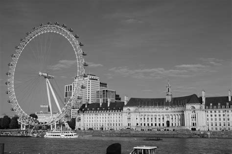 Wallpaper London Eye Ferris Wheel River Thames Uk England River
