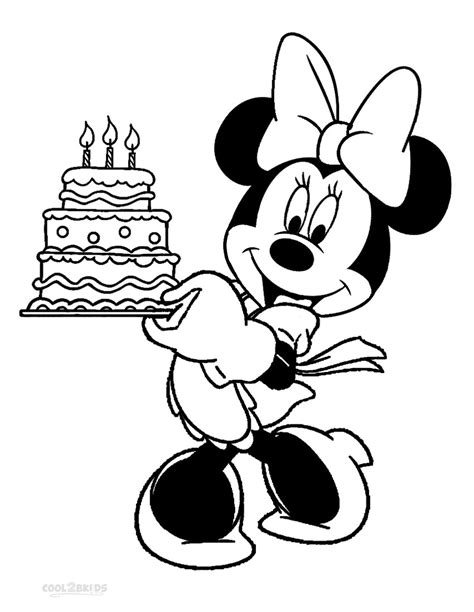 Dibujos De Minnie Mouse Para Colorear Páginas Para Imprimir Gratis