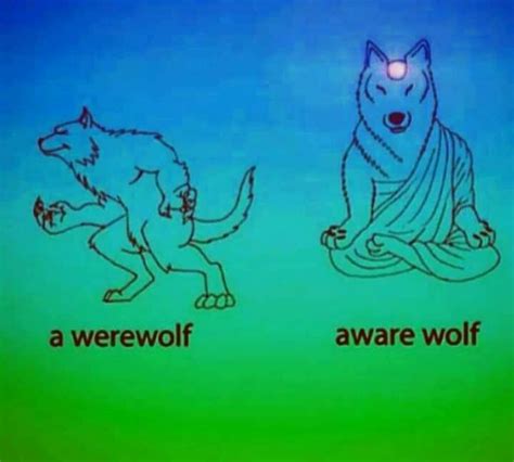 A Werewolf Vs Aware Wolf Feeling Like Youve Been Thrown To The Wolves Become Aware Lead