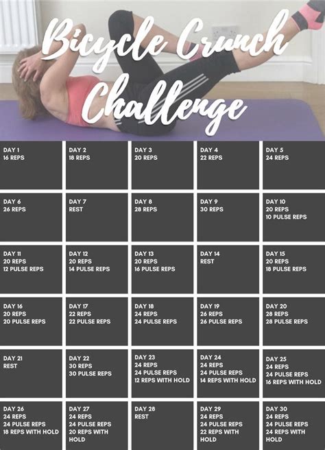 Bicycle Crunch Workout Challenge To Strengthen Your Core Beginner