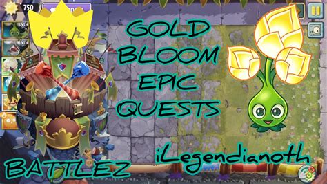 Pvz2 Gold Bloom Epic Quests And Piñata Party Youtube