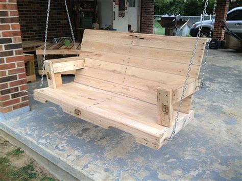 Diy Pallet Swing Plans Chair Bed And Bench Wooden Pallet Furniture