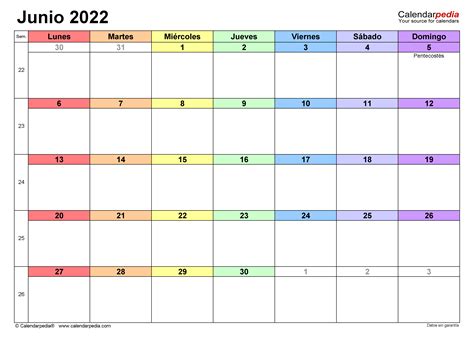 Calendario Junio 2022 Calendarios Su Photos