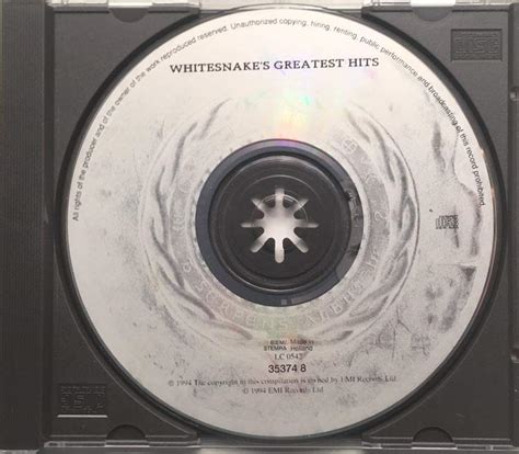Cd Whitesnake Greatest Hits 1994 Holland Aukro
