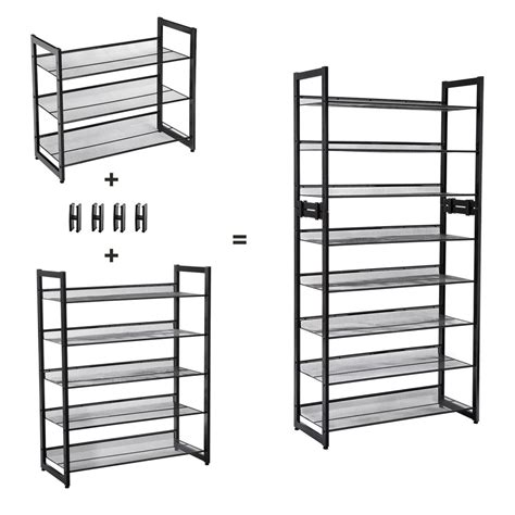 4.8 out of 5 stars 306. SONGMICS 5 Tier Metal Mesh Shoe Rack with Flat & Angled ...