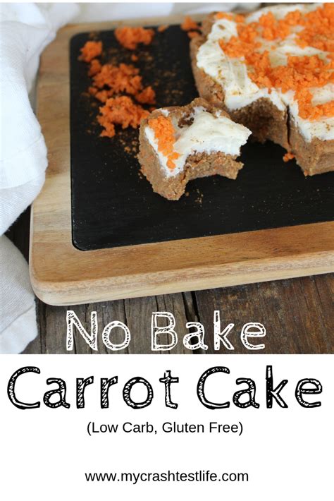 No Bake Carrot Cake Bars Keto Gluten Free My Crash Test Life