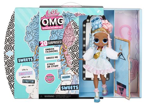 Buy L O L Surprise Lol Surprise Omg Sweets Fashion Doll Dress Up Doll Set With 20 Surprises