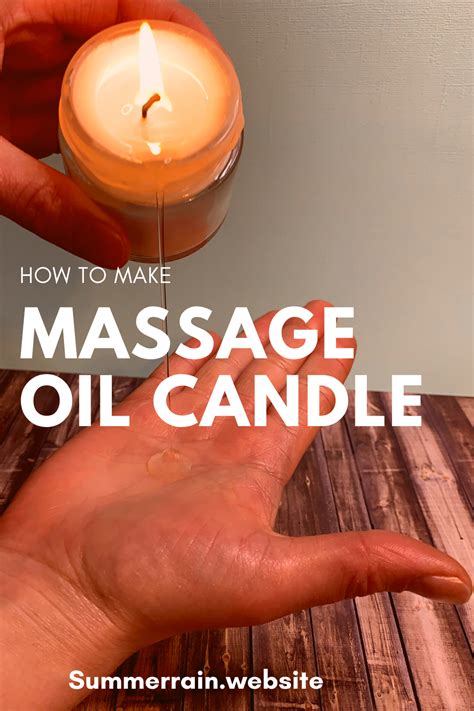 How To Make Massage Oil Candles Massage Oil Candles Massage Oil