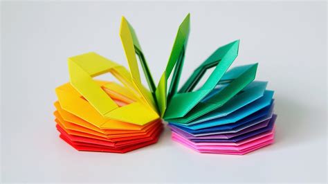 🌈 Origami Modular 🌈 Slinky Rainbow Jo Nakashima Youtube
