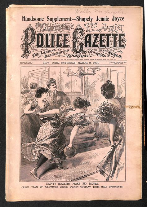 Lot Detail Early 1900 S Police Gazette Partials
