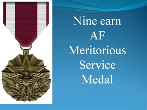 Nine Awarded Meritorious Service Medal Grissom Air Reserve Base