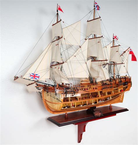 An Elegant All Wood Wall Mount Display Shelf Ideal For Ship Models