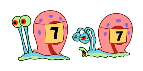 Spongebob Gary The Snail Race Competitor Cursor Custom Cursor