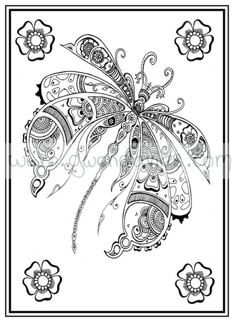 For kids & adults you can print dragon or color online. Adult colouring in PDF download dragonfly henna zen mandalas