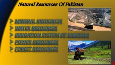 Pakistan Natural Resources