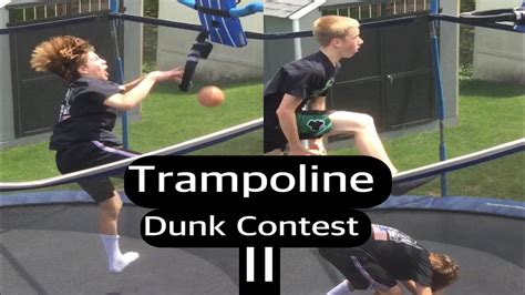 Trampoline Dunk Contest 2 Ft Domin8rplayz Youtube