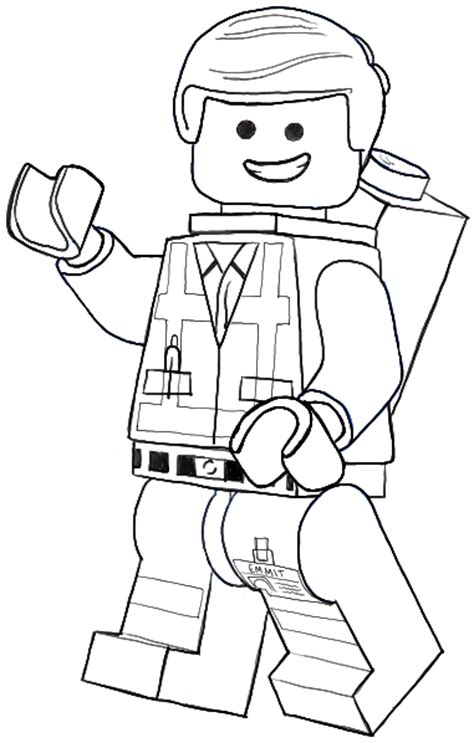 Clique nas imagens para aumentar e imprimir. How to Draw Emmet from The Lego Movie and Lego Minifigures ...
