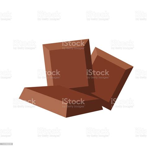 Vetores De Vetor De Barra De Chocolate Barra De Chocolate No Fundo