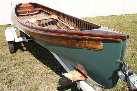 Sold Price 1926 Old Town Square Stern Canoe Rare Woodcanvas Model