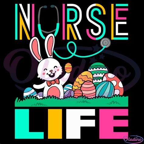 Easter Nurse Life SVG Digital File Easter Day SVG Digital File, Nurse Svg