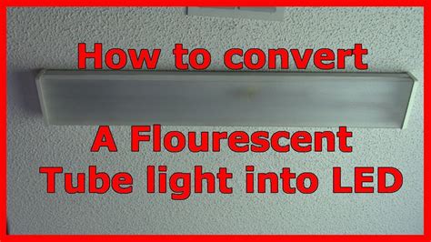 How To Retrofit A Fluorescent Tube Light Into Led Youtube