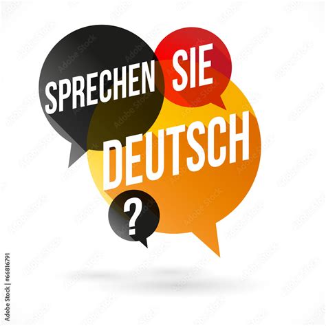 Sprechen Sie Deutsch Stock Vektorgrafik Adobe Stock