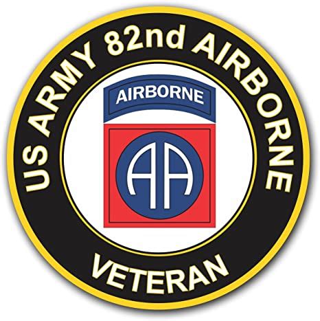 Amazon Com US Army Veteran Nd Airborne Sticker Decal Sports Outdoors