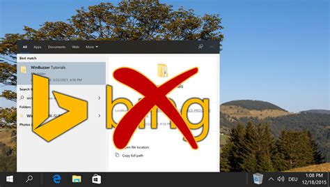 How To Remove Bing From Windows 10 Search In 2021 Winbuzzer