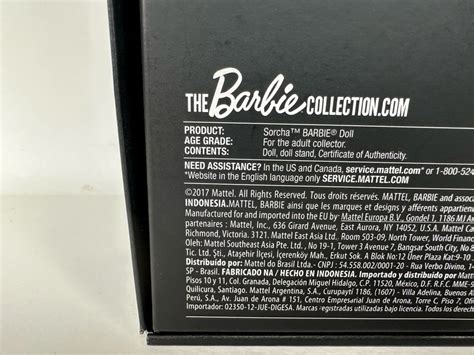 Sorcha Barbie Doll The Global Glamour Collection Limited Edition Of 10000 Gold Label