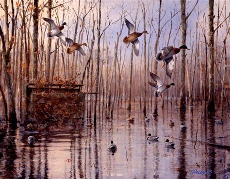 Duck Art Waterfowl Art Hunting Painting Hunting Art