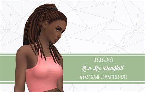 Leeleesims1 New Dreads Sims Hair The Sims 4 Packs