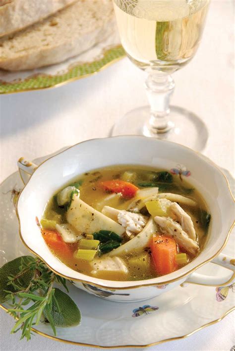 Best served with cheese scones. Herbal Soup Recipe: Chicken and Parsley Noodle Soup