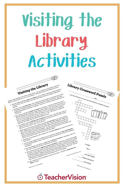 Visit The Library With Your Class And Use The Activities In This