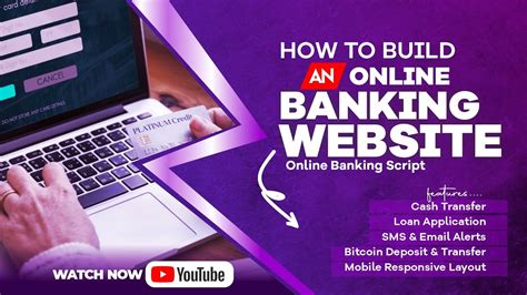 How To Build An Online Banking Website Online Banking Script Youtube