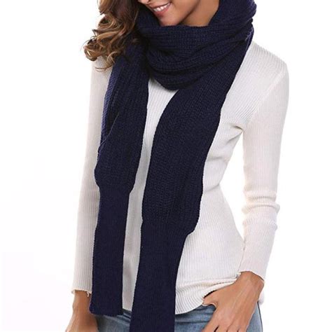Trendy Knitted Sweater Scarf With Sleeves Odells House
